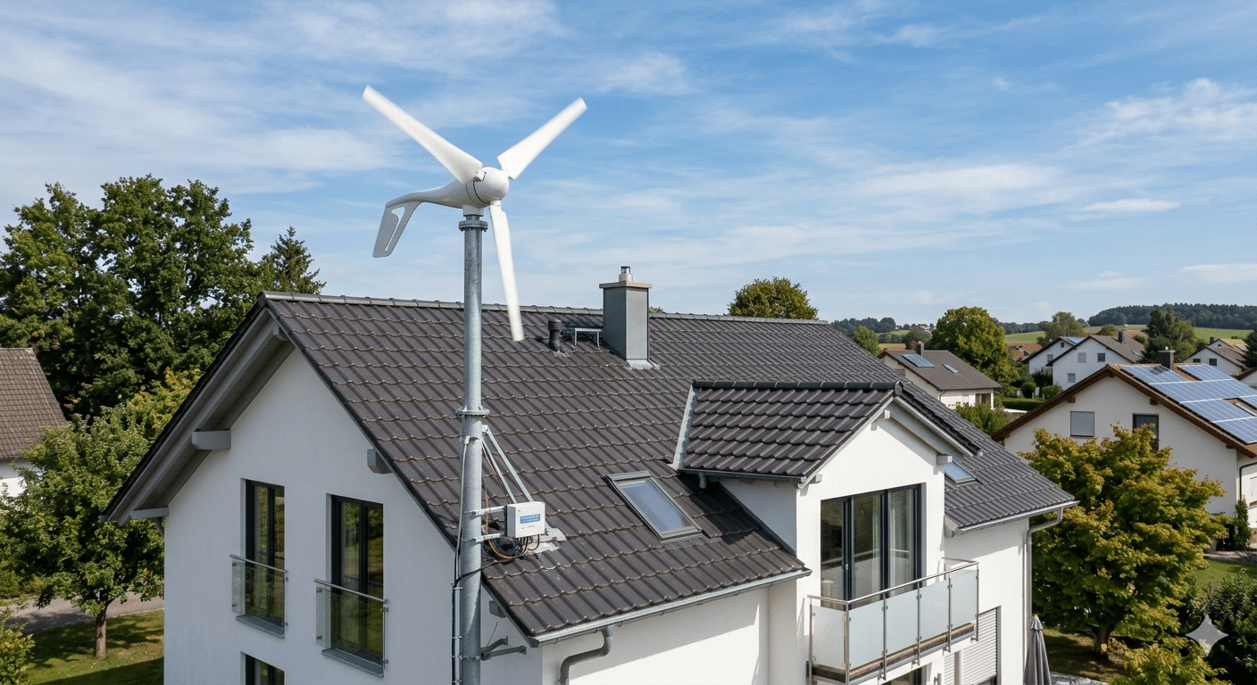 Micro wind turbine installation